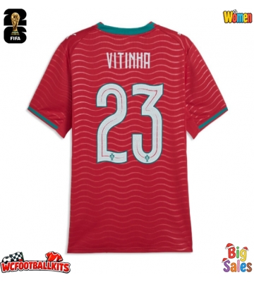 Portugal Vitinha #23 Replica Home Stadium Shirt for Women World Cup 2026 Short Sleeve